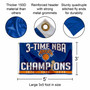 New York Knicks 3 Time Champions 3x5 Banner Flag