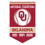 Oklahoma Sooners College Baseball National Champions 2026 Banner