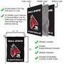 Ball State University Cardinals Black Garden Flag