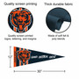 Chicago Bears Good Better Best Pennant Flag
