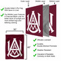 Alabama A&M University Logo Double Sided House Flag