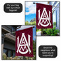 Alabama A&M University Logo Double Sided House Flag
