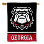 Georgia Bulldogs Dawg Logo Black House Banner Flag