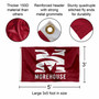 Morehouse Maroon Tigers Wordmark Logo 3x5 Flag