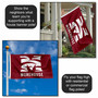 Morehouse Maroon Tigers Wordmark Logo 3x5 Flag