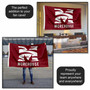 Morehouse Maroon Tigers Wordmark Logo 3x5 Flag