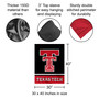 Texas Tech Red Raiders Wordmark Logo House Banner Flag