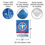 Tennessee Titans Wordmark Logo Double Sided House Banner Flag