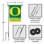 Oregon Wordmark Logo Garden Flag and Flagpole