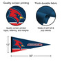 SVSU Cardinals Wordmark Logo Pennant
