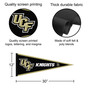 Central Florida Knights 12 in X 30 in Logo College Pennant