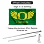 Oregon Wings Logo Flag Pole and Bracket Gift Package