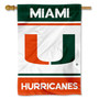 Hurricanes Logo White Double Sided House Flag