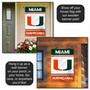Hurricanes Logo White Double Sided House Flag