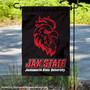 Jacksonville State Gamecocks Logo Black Garden Flag and Yard Banner