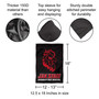 Jacksonville State Gamecocks Logo Black Garden Flag and Yard Banner