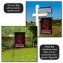 Jacksonville State Gamecocks Logo Black Garden Flag and Yard Banner