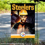 Pittsburgh Steelers Realistic Mascot Garden Yard Banner Flag