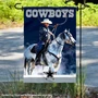 Dallas Cowboys Realistic Mascot Garden Yard Banner Flag