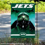 NY Jets Realistic Mascot Garden Yard Banner Flag