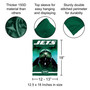 NY Jets Realistic Mascot Garden Yard Banner Flag