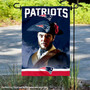 New England Patriots Realistic Mascot Garden Yard Banner Flag
