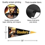 Pittsburgh Steelers Realistic Mascot Pennant Banner Flag