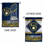 Milwaukee Brewers 2026 World Champions Series Double Sided Garden Flag