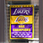 LA Lakers 17 Time NBA Champions Garden Flag