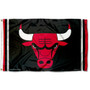 Chicago Bulls Black Team Flag