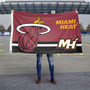 Miami Heat  Dual Logo 3x5 Banner Flag