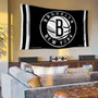 Brooklyn Nets Black Team Flag