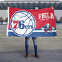 Philadelphia 76ers Dual Logo 3x5 Banner Flag