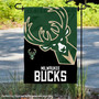 Milwaukee Bucks Double Sided Garden Flag