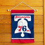 Philadelphia 76ers Retro Hardwood Classics Double Sided Garden Flag