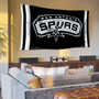 San Antonio Spurs Black Team Flag