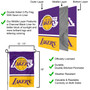 LA Lakers Double Sided Garden Flag