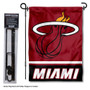 Miami Heat  Garden Flag and Flagpole Stand