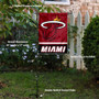 Miami Heat  Garden Flag and Flagpole Stand