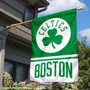 Boston Celtics Shamrock Logo Double Sided House Flag