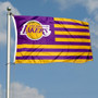 Los Angeles Lakers Americana Stripes Nation Flag