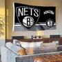 Brooklyn Nets Dual Logo 3x5 Banner Flag