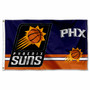 Phoenix Suns Dual Logo 3x5 Banner Flag