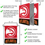 Atlanta Hawks Garden Flag