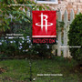 Houston Rockets Red Garden Flag and Flag Pole Stand