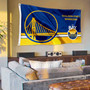 Golden State Warriors Dual Logo 3x5 Banner Flag