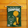 Milwaukee Bucks NBA 2021 Champions Garden and Yard Flag