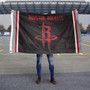 Houston Rockets Black Logo Flag