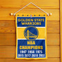 Golden State Warriors 7 Time NBA Champions Garden and Yard Flag