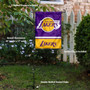 Los Angeles Lakers Garden Flag and Flag Pole Stand